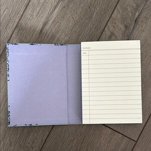 Elegant Purple Notebook with Lined Pages